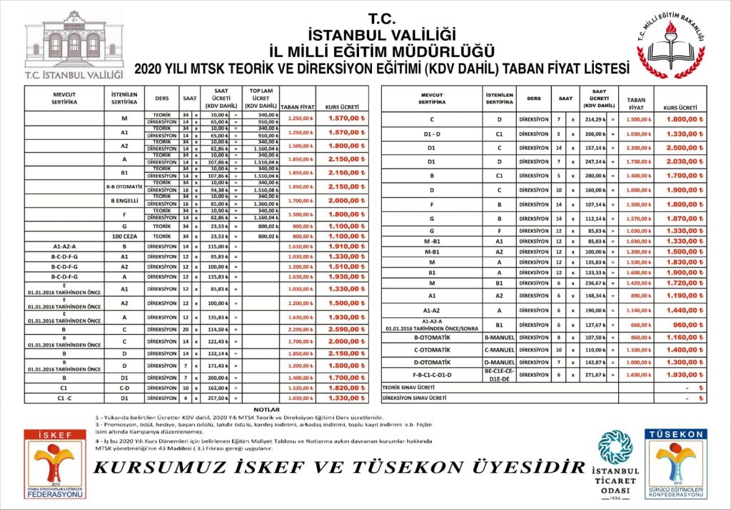 kurs-ucretleri